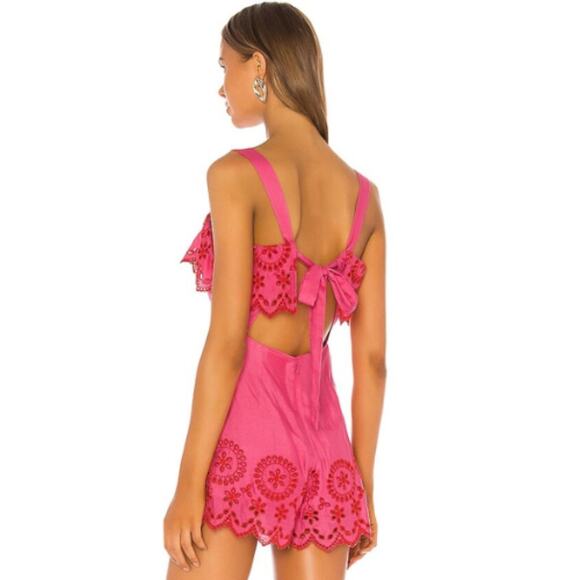 Lovers and Friends Roxie Romper in Hot Pink NWT Size Small - Picture 3 of 3